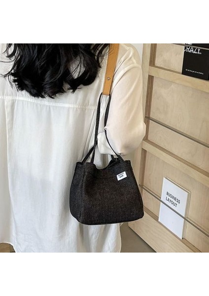 Basit Omuz Çantası Cep Telefonu Çantası Rahat Ayarlanabilir Crossbody Denim Çanta (Yurt Dışından) fiyatları