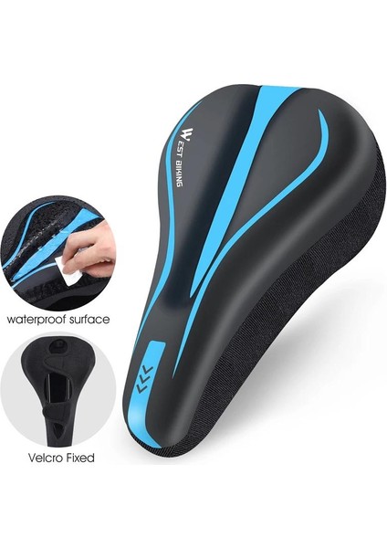 Kalınlaşmak Rahat Bisiklet Sele Kılıfı Pu Deri Jel Silikon Bisiklet Klozet Kapağı Yumuşak Sünger Darbeye Dayanıklı Mtb Yol Bisikleti Yastık (Yurt Dışından) fiyatları