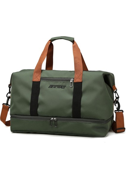 Jinyulai Su Geçirmez Katlanabilir Büyük Kapasiteli Spor Çanta - Gri (Yurt Dışından)