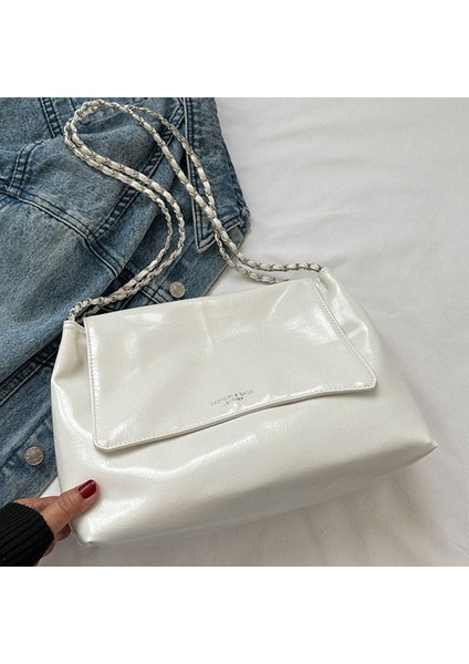 Bayan Tote Çanta Yüksek Kapasiteli Deri Kadın Omuz Çantası Zincir Handbags (Yurt Dışından) indirimleri