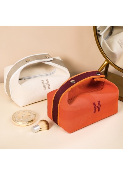 Yeni Basit Kanvas Kozmetik Çantası Taşınabilir Su Geçirmez ve Toz Geçirmez Büyük Kapasiteli Seyahat Moda Tuvalet Saklama Çantası (Yurt Dışından) fırsatları