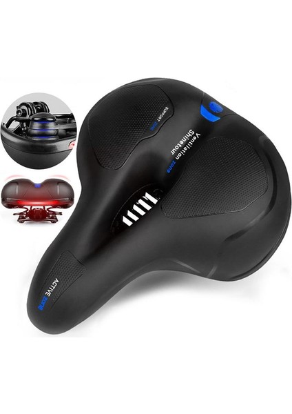 Içi Boş Nefes Bisiklet Selesi Erkek Kadın Mtb Yol Bisiklet Selesi Şok Emici Rahat Büyük Popo Bisiklet Koltuğu Güvenlik Uyarısı (Yurt Dışından)