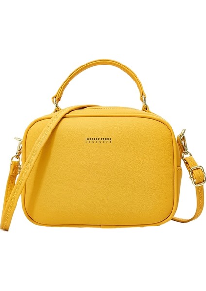 Kadın Crossbody Çanta Moda Basit Pu Kadın Çantası Omuz Çantası (Yurt Dışından)