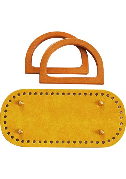 Tığ Işi Çanta Alt Taban Tote Sap Delikli Dıy Örgü Dokuma 3 (Yurt Dışından)