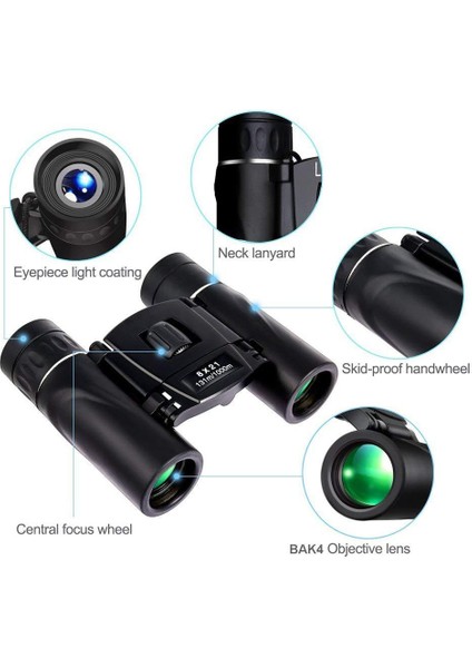 Cep 8X21 Kompakt Dürbün Taşınabilir Katlanır Mini Teleskop Bak4 Yüksek Kaliteli Kamp Yürüyüş Tırmanma Seyahat Teleskop (Yurt Dışından) fiyatları