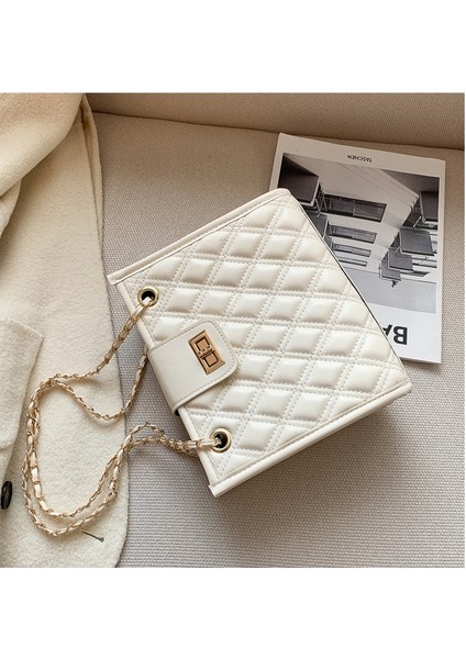 Bayan Tote Çanta Baklava Kadın Deri Omuz Çantası Zincir Handbags (Yurt Dışından) fırsatları