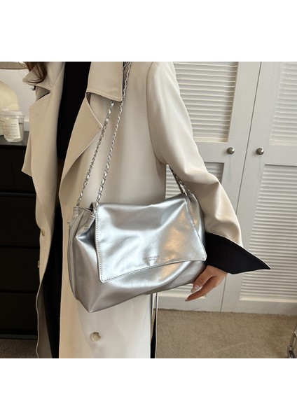 Bayan Tote Çanta Yüksek Kapasiteli Deri Kadın Omuz Çantası Zincir Handbags (Yurt Dışından) modelleri