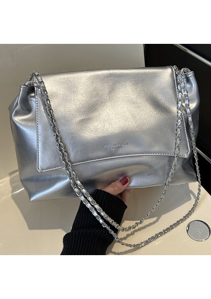 Bayan Tote Çanta Yüksek Kapasiteli Deri Kadın Omuz Çantası Zincir Handbags (Yurt Dışından) indirimleri