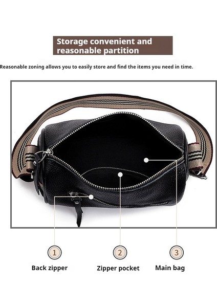 Hakiki Deri Rahat Basit Geniş Omuz Crossbody Çanta Küçük Kare Çanta (Yurt Dışından) fiyatları