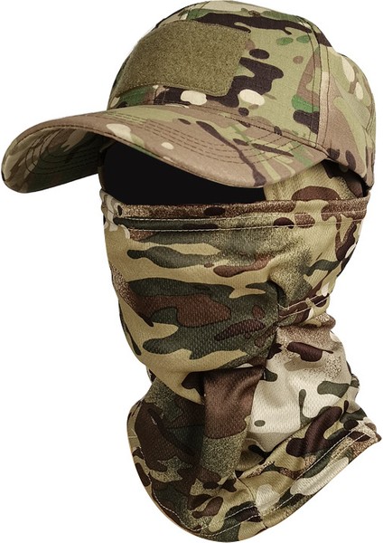 Kamuflaj Açık Hava Yürüyüşü, Dağcılık ve Balıkçılık Güneş Koruması ve Gölgeleme Ayarlanabilir 55-61CM Spor Şapka (Yurt Dışından)