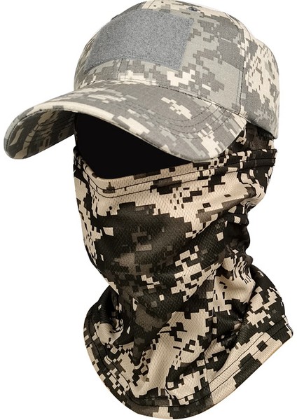 Kamuflaj Açık Hava Yürüyüşü, Dağcılık ve Balıkçılık Güneş Koruması ve Gölgeleme Ayarlanabilir 55-61CM Spor Şapka (Yurt Dışından)