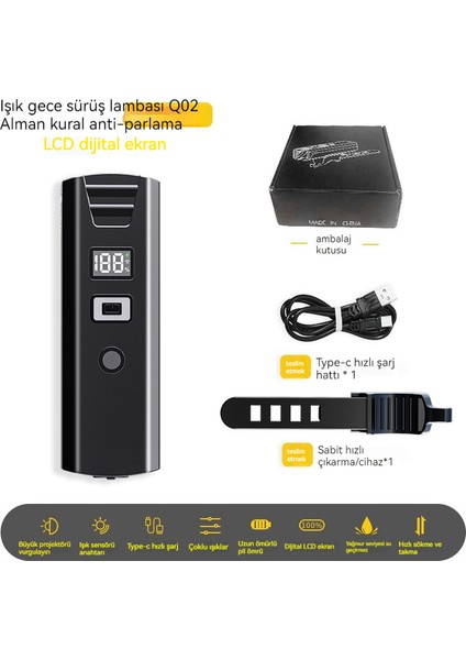 Açık Gece Sürme Parlak El Feneri Yağmur Geçirmez Sürüş Lambası (Yurt Dışından) modelleri