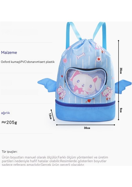 Çocuk Islak ve Kuru Ayırma Eğitimi Yüzme Sırt Çantası (Yurt Dışından)
