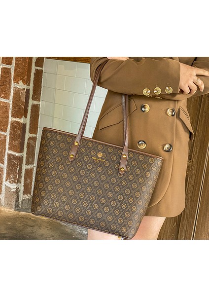 Yaz Işe Gidip Geliş Büyük Kapasiteli Tote Çanta Moda Mizaç Omuz Çantası (Yurt Dışından)