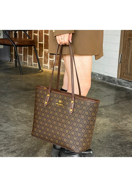 Yaz Işe Gidip Geliş Büyük Kapasiteli Tote Çanta Moda Mizaç Omuz Çantası (Yurt Dışından)