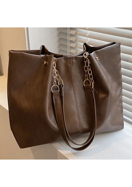 Kadın Yüksek Kapasiteli Tote Çanta Deri Bayan Omuz Çantası Handbags (Yurt Dışından) fırsatları
