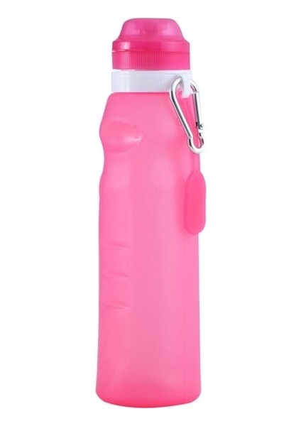 XC-282 600ML Silikon Katlanır Bardak Kamp Bisiklet Spor Su Isıtıcısı (Beyaz) (Yurt Dışından)