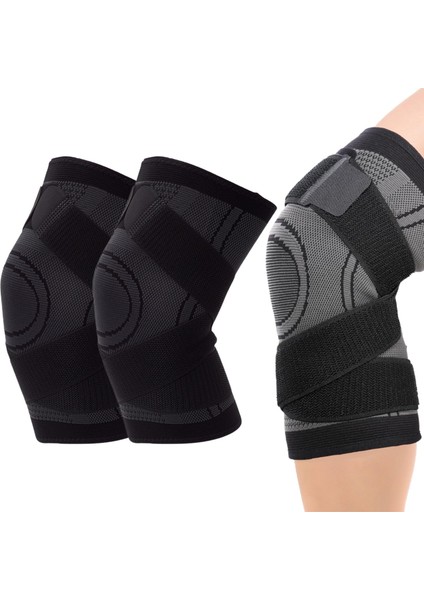 Hutena Rodillera Pro - Hutena Diz Desteği Pro, Patella Jel Pedli ve Yan Stabilizatörlü Kompresyonlu Diz Desteği, Kadın Erkek (S,siyah) (Yurt Dışından)