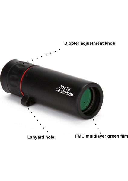 Hd Monoküler Teleskop 30X25 Su Geçırmez Mini Taşınabilir Zoom 7x Kapsam Seyahat Optik Kapsam Büyük Görüş Telescopio (Yurt Dışından) fırsatları