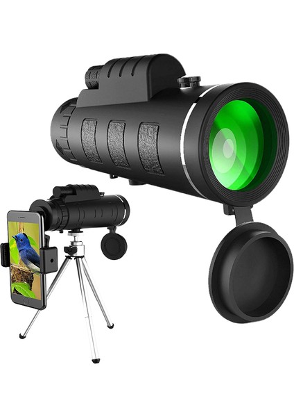 40X60 Hd Profesyonel Teleskop Monoküler Gece Güçlü Dürbün Su Geçırmez Mini Cep Zoom ile Akıllı Telefon Kamp (Yurt Dışından)