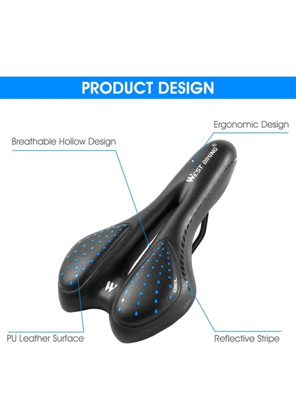 Yol Bisikleti Jel Rahat Koltuk Pu Deri Yumuşak Köpük Dolgulu Yastık Mtb Bisiklet Eyer Ultralight Bisiklet Parçaları (Yurt Dışından) fırsatları