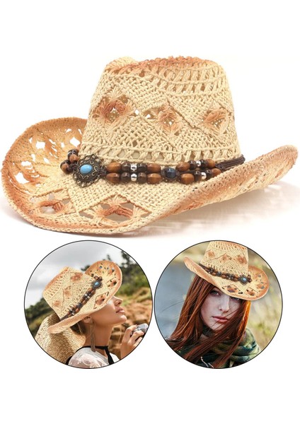 Hasır Şı Güneş Ş Sombreros Vagueros Güneş Şı Vintage (Yurt Dışından) indirimleri