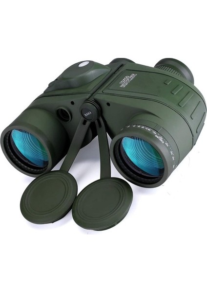 10X50 Deniz Dürbünleri, Gece Görüşlü Dürbün, Ranger ve Pusula, Su Sporları Tutkunları ve Hobi Denizcileri Için, Sürekli Hazır Kılıf, Toz Kapakları ve Omuz Askısı, (Yeşil) (Yurt Dışından)
