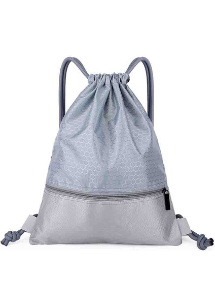 Ipli Sırt Çantası Spor Salonu Sackpack, Büyük (Gri, 43*1*48CM) (Yurt Dışından)