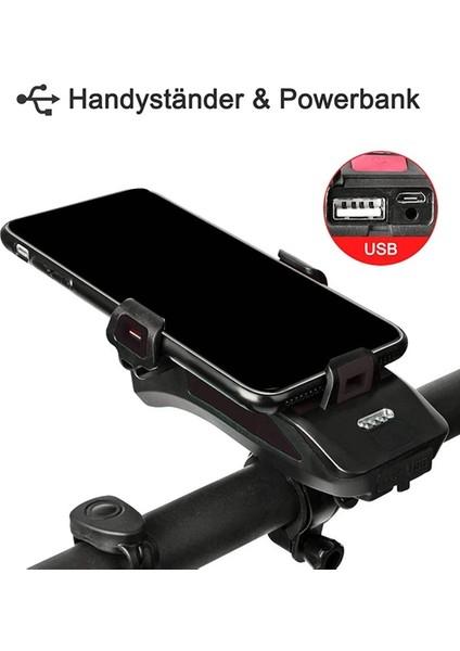 Hermoso USB 4000MAH Far, Ön Işık ve Hoparlör, Mobil Güç Mavisi ile (Yurt Dışından) modelleri