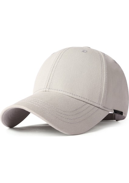 Erkekler Için Ilkbahar ve Yaz Basit Düz Renk Beyzbol Şapkası, Saf Pamuk, Rahat ve Nefes Alabilen Ördek Şapkası, Çok Renkli Çok Yönlü Büyük Baş Çevresi Şapka (Yurt Dışından)