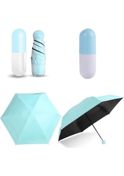 Coco Mall 18 cm Mini Cep Için Kare Güneş Şemsiye Yağmur Için (Yurt Dışından)