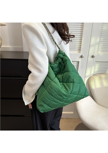 2'si 1 Arada Kadın Yüksek Kapasiteli Tote Çanta Bayan Omuz Çantası Naylon Zincir Handbags Cüzdan (Yurt Dışından) fiyatları