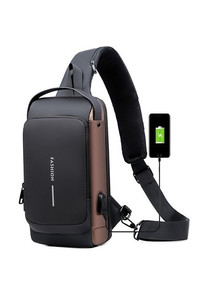 Erkek Moda Omuz Çantası Spor Eğlence Çok Fonksiyonlu Crossbody Çanta (Yurt Dışından)