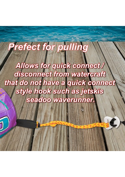 Su Sporları, Jet Ski, Kayak, Wake Board ile Seadoo Için Ağır Hizmet Çekilebilir Tüp Bağlayıcı (Yurt Dışından) modelleri