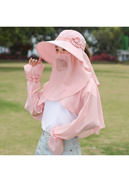 Büyük Kenarlı Güneş Şapkası Serin Şapka Uv Koruması Bisiklet Güneşlik Şapka (Yurt Dışından)