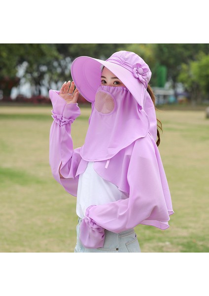 Büyük Kenarlı Güneş Şapkası Serin Şapka Uv Koruması Bisiklet Güneşlik Şapka (Yurt Dışından)