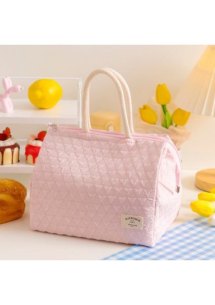 Basit Büyük Kapasiteli Naylon Taşınabilir Bento Çantası (Yurt Dışından)