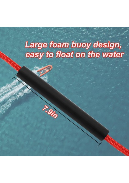 24FT Tutacaklı Su Sporları Halatı, Çocuk Kürek Halatı, Kayak Su Kayağı Diz Kayağı (Yurt Dışından) fiyatları