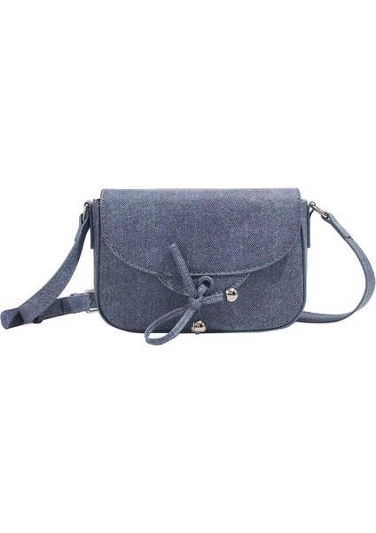 Papyon Küçük Kare Çanta Denim Tek Omuz Moda Çok Yönlü Crossbody Çanta Küçük Çanta (Yurt Dışından)