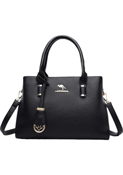 Kadın Çanta Yeni Çok Yönlü Crossbody Çanta Büyük Kapasiteli Moda Omuz Çantası Kadın Çanta Orta Yaşlı Anne Için (Yurt Dışından)