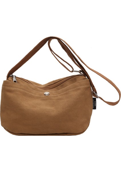 Basit Düz Renk Rahat Omuz Kanvas Çanta (Yurt Dışından)