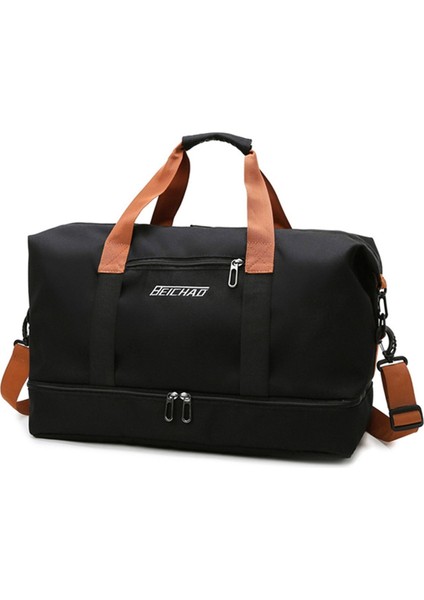 Jinyulai Su Geçirmez Katlanabilir Büyük Kapasiteli Spor Çanta - Gri (Yurt Dışından)