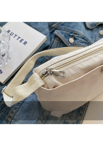 Basit Düz Renk Rahat Omuz Kanvas Çanta (Yurt Dışından) indirimleri