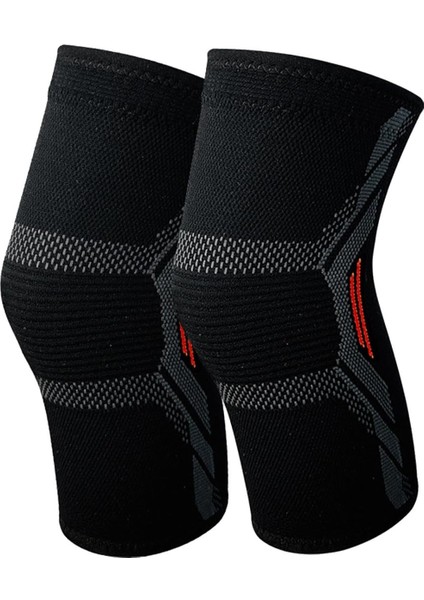 2 Adet Dizlik Diz Sıkıştırma Kol Rahat Diz Desteği Brace Diz Koruma Koşu Egzersiz Erkek Kadın Spor, Kırmızı L (Yurt Dışından)