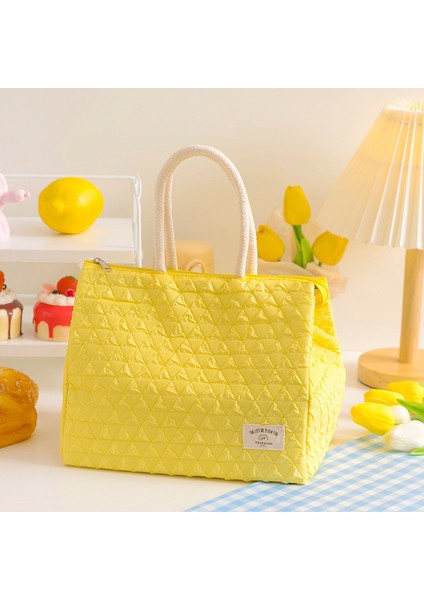 Basit Büyük Kapasiteli Naylon Taşınabilir Bento Çantası (Yurt Dışından)