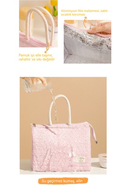 Basit Büyük Kapasiteli Naylon Taşınabilir Bento Çantası (Yurt Dışından) modelleri