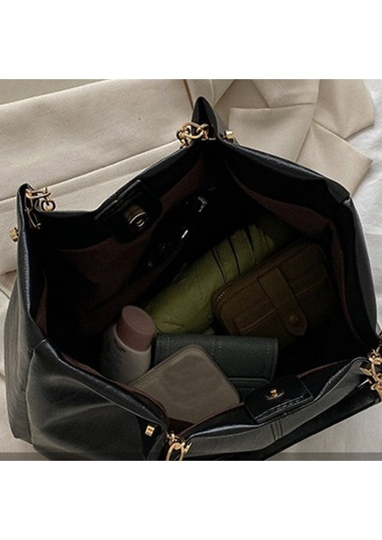 Kadın Yüksek Kapasiteli Tote Çanta Deri Bayan Omuz Çantası Handbags (Yurt Dışından)