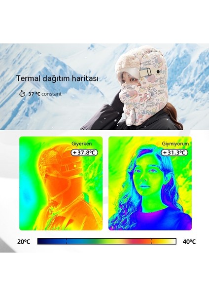 Kış Açık Havada Bisiklet Sıcak ve Soğuk Rüzgar Geçirmez Şapka (Yurt Dışından) fiyatları