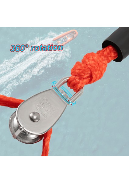 25FT Dayanıklı Deniz Çekme Halatı | Borular Için Hızlı Bağlantı | Deniz Su Sporları Jet Ski Su Kayağı Için Ağır Hizmet Kendini Merkezleyen Çekme Aparatı (Yurt Dışından) fiyatları