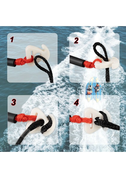 25FT Dayanıklı Deniz Çekme Halatı | Borular Için Hızlı Bağlantı | Deniz Su Sporları Jet Ski Su Kayağı Için Ağır Hizmet Kendini Merkezleyen Çekme Aparatı (Yurt Dışından) modelleri